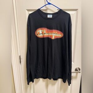 Mens Champion Long Sleeve Crewneck Shirt